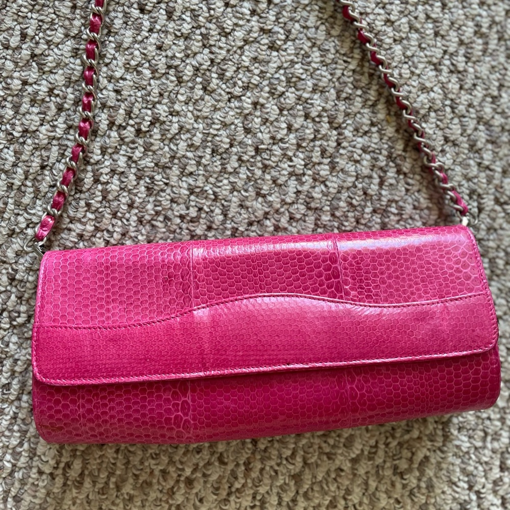 100% Original Python Leather Clutch - image 3